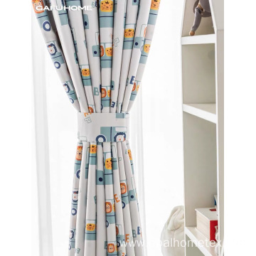 Rocket Printed Pattern Curtains For Children's Rooms